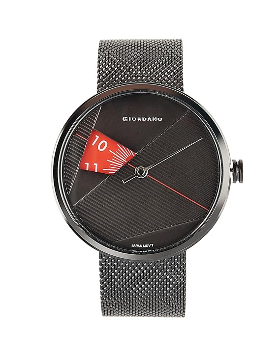 Giordano Analog Watch for Men’s with Color Variant, Stylish Watch Wired Metal Mesh Band, Wrist Watch for Men & Boys to Compliment Your Look/Ideal Gift for Men's | GZ-50050-11